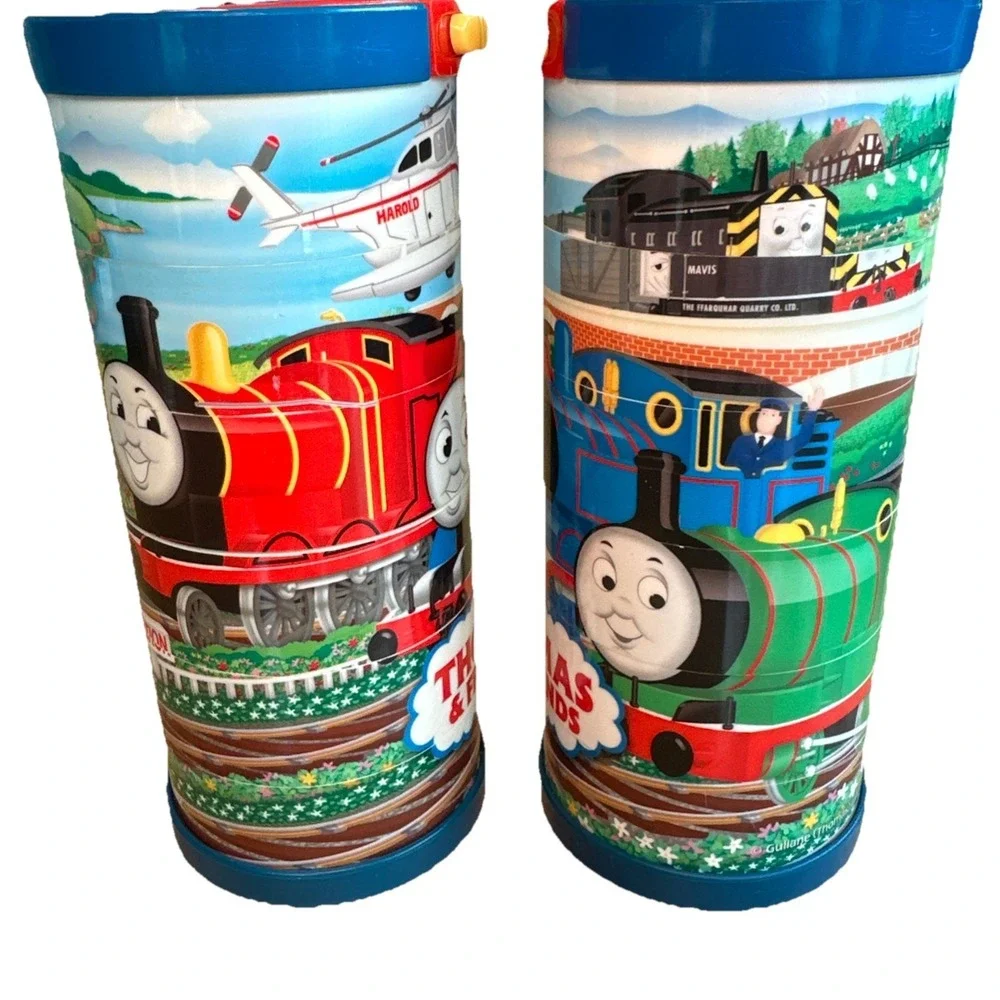 (2) Thomas and Friends Train VTG Pecoware‎ Toy Puzzle Bank 2002 6.5